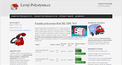 Desktop Screenshot of levny-polystyren.cz